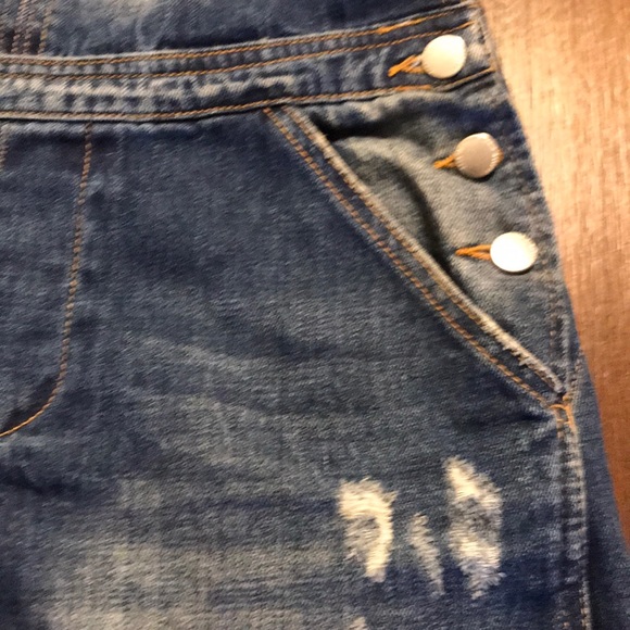 Zara Denim distressed overall Size Small - Picture 5 of 10
